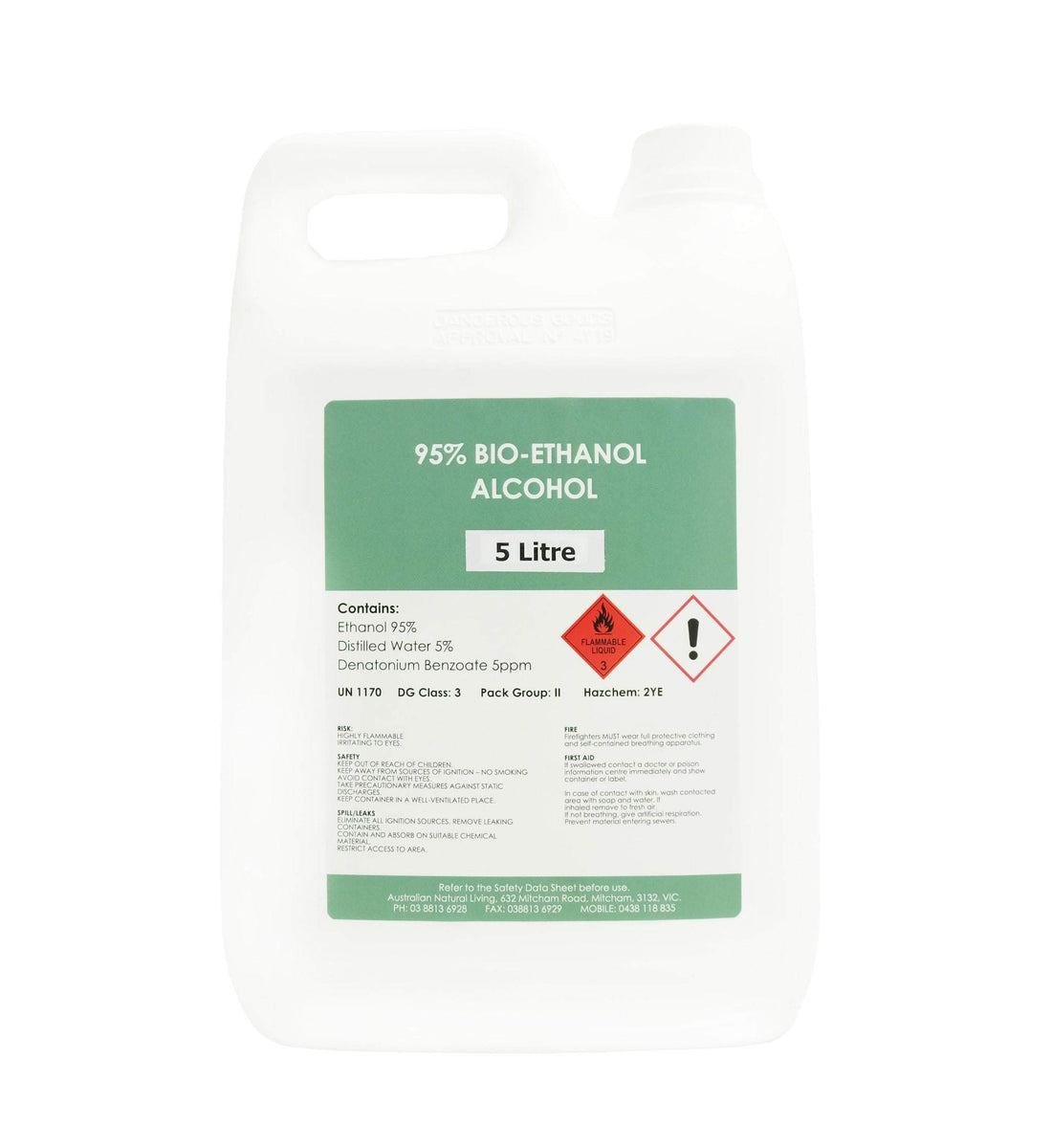 95 Bio Ethanol Alcohol 4 X 5 Litre Bottles BIOLUME 95-bio-ethanol-alcohol-4-x-5-litre-bottles-biolume